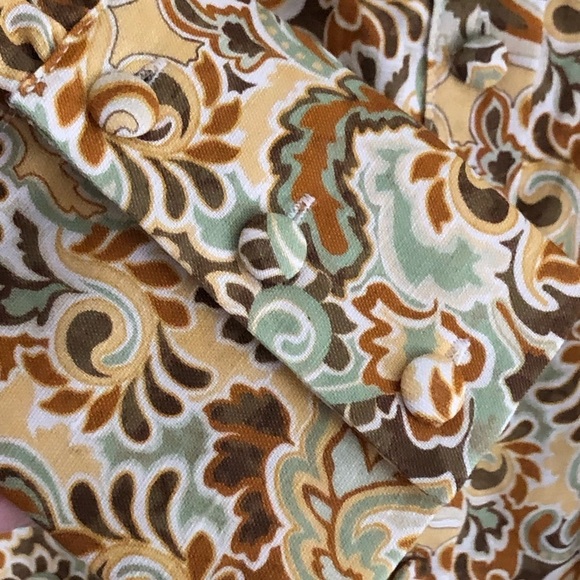 Charlie Holiday Harper Shirt Dress Forest Paisley Medium 6 - Picture 7 of 13